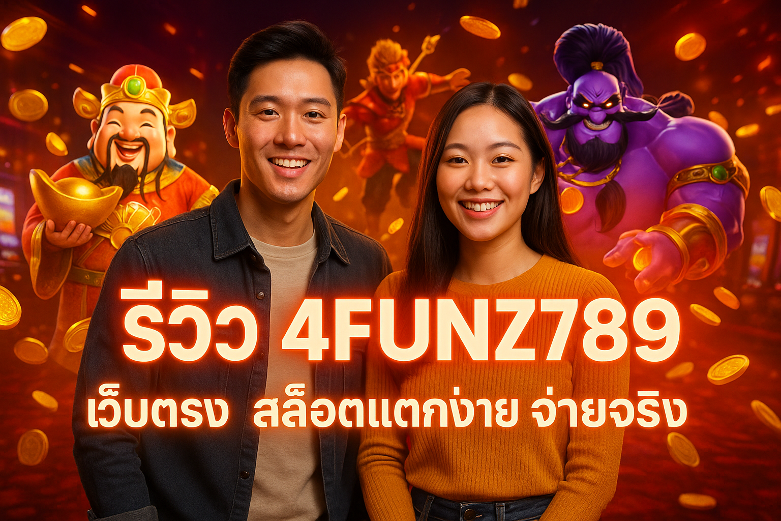 รีวิว 4FUNZ789 เว็บตรง สล็อตแตกง่าย จ่ายจริง