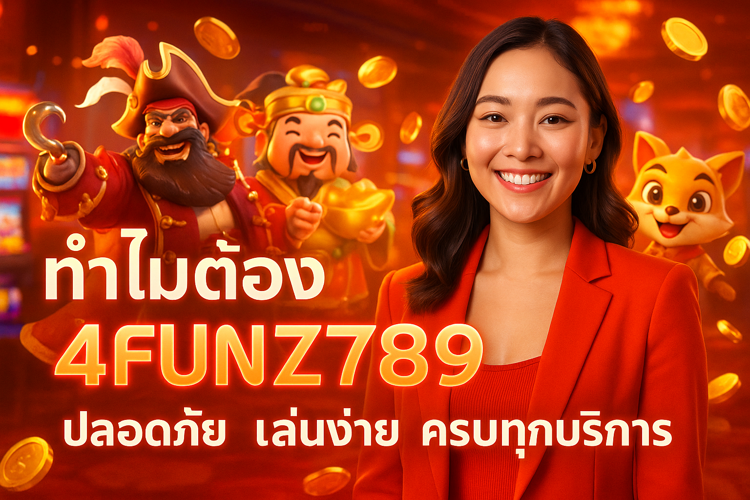 ทำไมต้องเลือก 4FUNZ789 ปลอดภัย เล่นง่าย ครบทุกบริการ